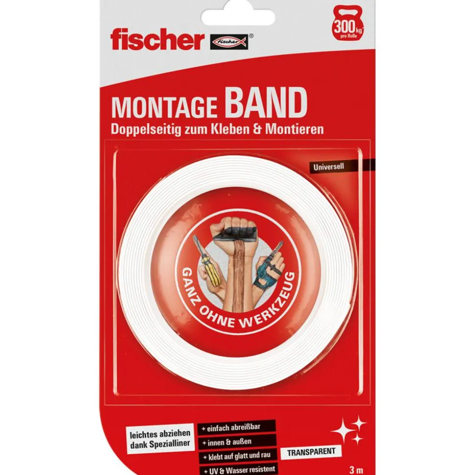 Klebeband 'Ganz ohne Werkzeug' doppelseitig 19 mm x 3 m