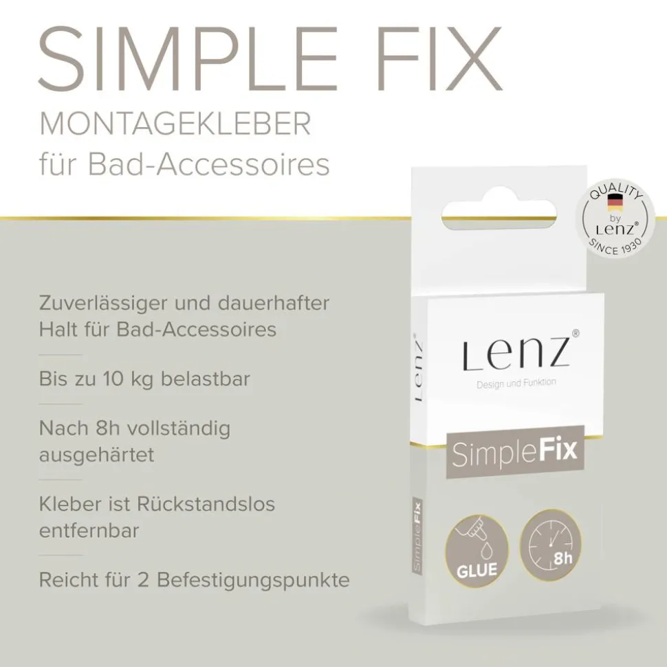 Klebe-Set für Bad-Accessoires 'Simple Fix'
