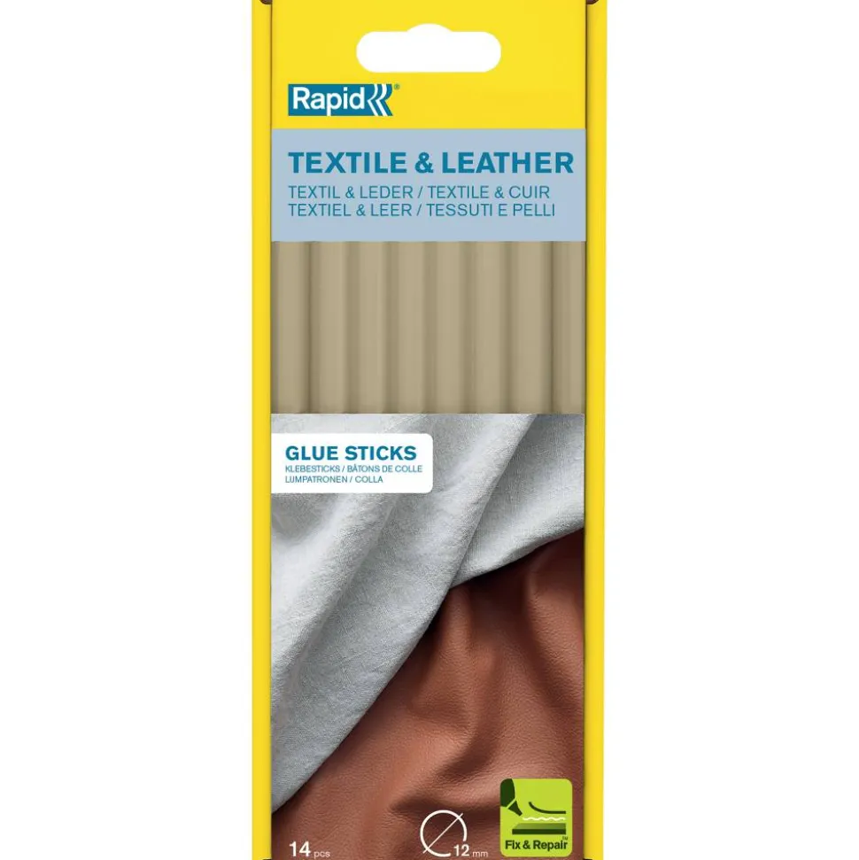 Klebestick für Textil und Leder gelb Ø 12 x 190 mm 14 Stück