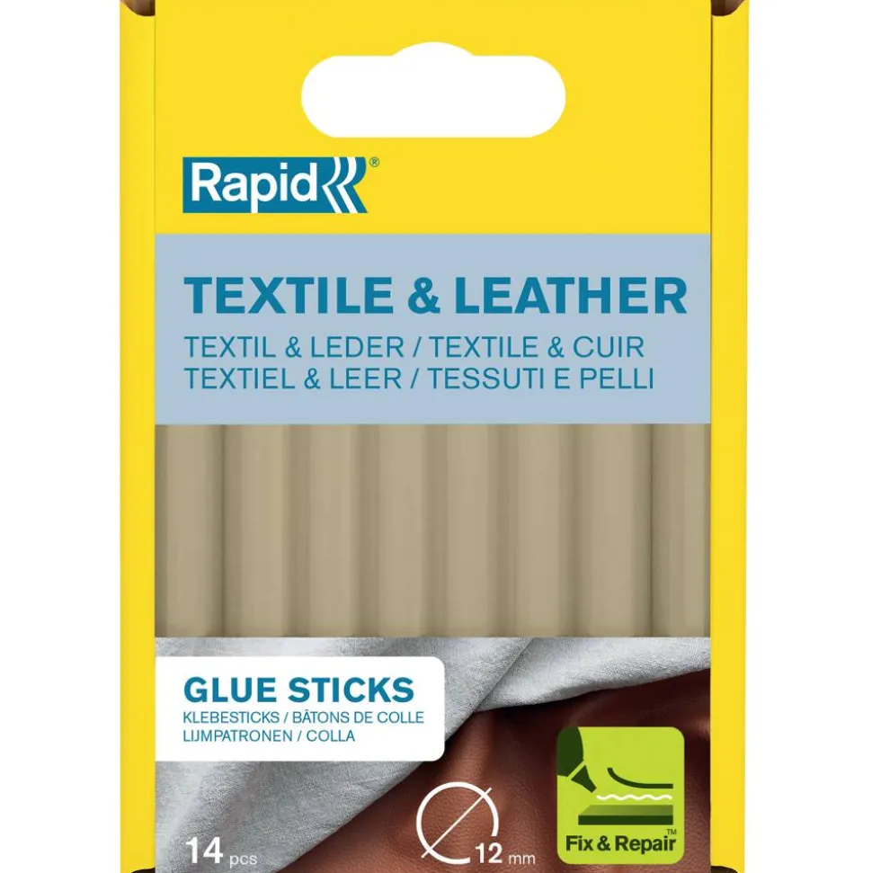 Klebestick für Textil und Leder gelb Ø 12 x 94 mm 14 Stück