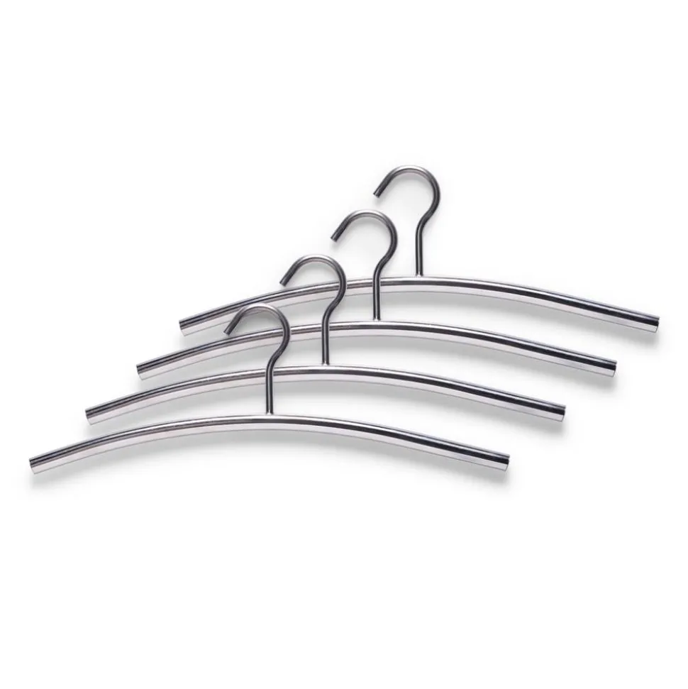 Kleiderbügel-Set silber 4-teilig