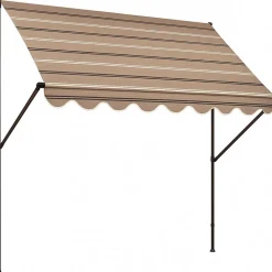 Klemmmarkise 'Exklusiv' mit Volant/wasserabweisend 250 x 150 cm