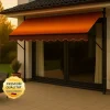 Klemmmarkise 'Exklusiv' mit Volant/wasserabweisend 300 x 150 cm
