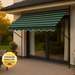 Klemmmarkise 'Exklusiv' mit Volant/wasserabweisend 350 x 150 cm