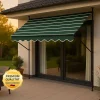 Klemmmarkise 'Exklusiv' mit Volant/wasserabweisend 400 x 150 cm