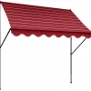 Klemmmarkise 'Exklusiv' mit Volant/wasserabweisend 200 x 150 cm