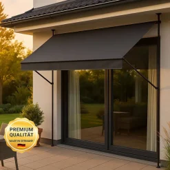 Klemmmarkise 'Style' mit Volant/wasserabweisend 350 x 150 cm