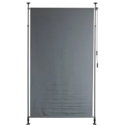 Klemmsichtschutz Aluminium/Stahl anthrazit 150 x 312 cm