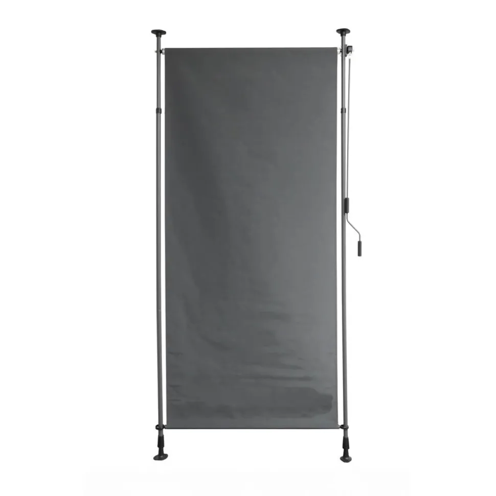 Klemmsichtschutz Aluminium/Stahl anthrazit 120 x 316 cm