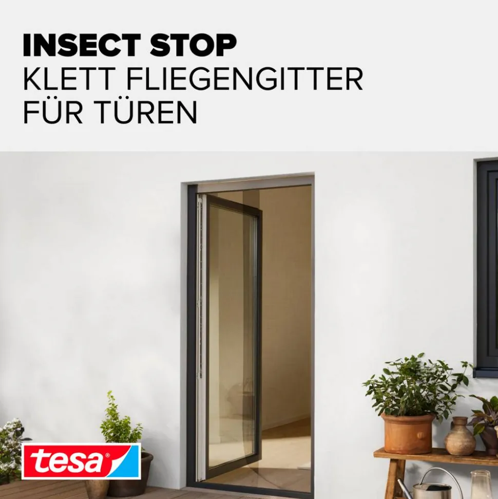 Klett Türfliegengitter 'Standard' anthrazit 2 x 65 x 220 cm