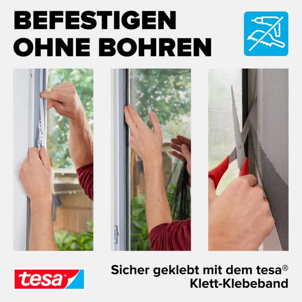 Klett Türfliegengitter 'Standard' anthrazit 2 x 65 x 220 cm