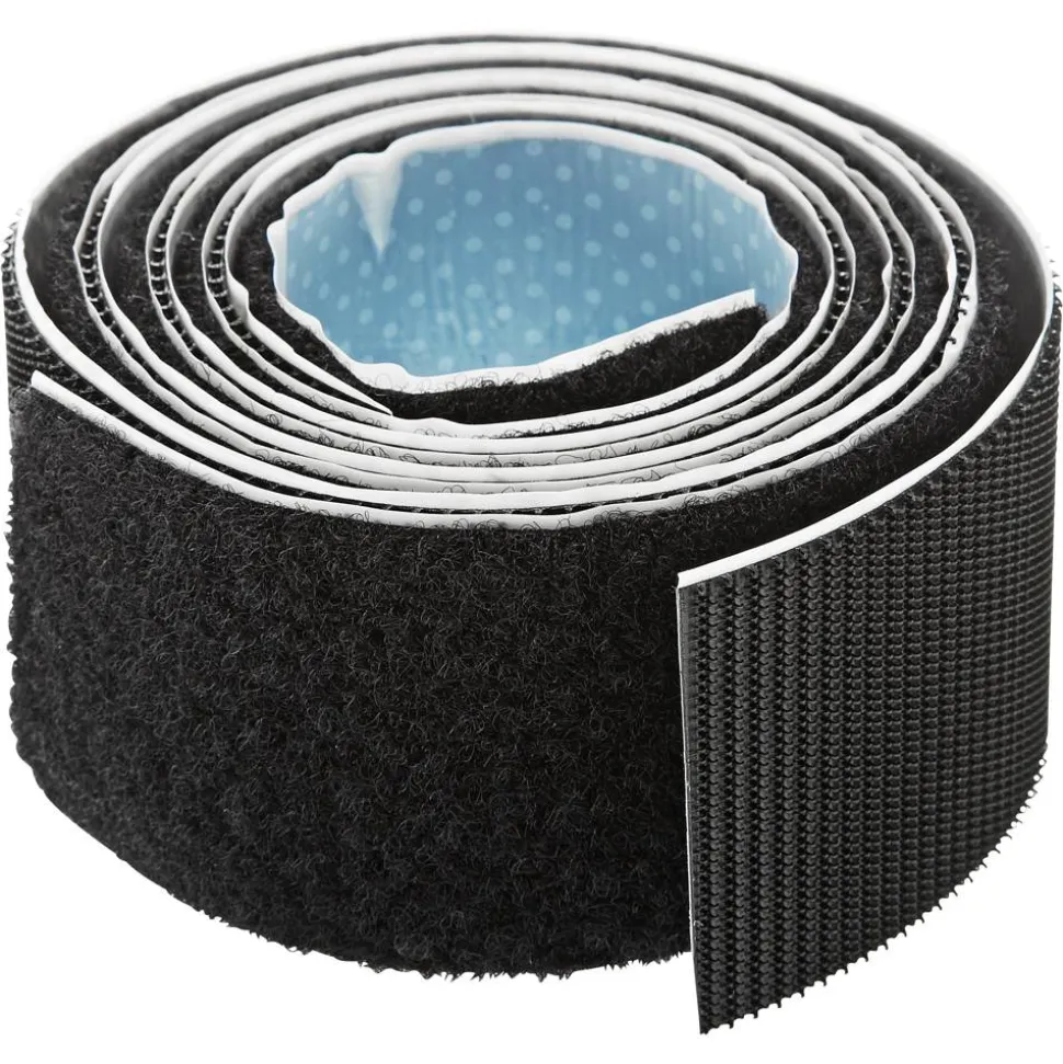 Klettband 'On & Off' schwarz 1 m