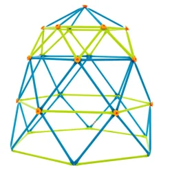 Klettergerüst 'Geodome' Stahl blau/grün Ø 238 x 223 cm