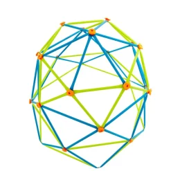 Klettergerüst 'Geodome' Stahl blau/grün Ø 238 x 223 cm