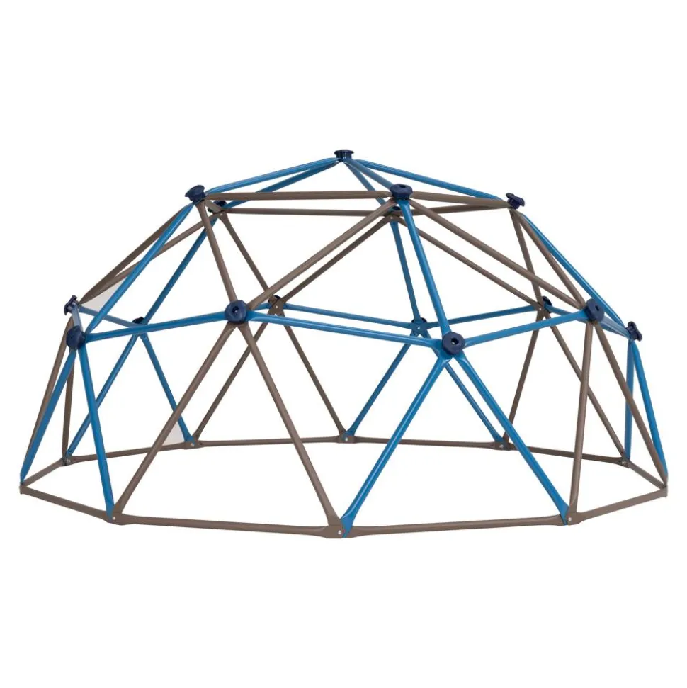 Kletterkugel 'Geodome' Metall braun/blau 274 x 274 x 137 cm