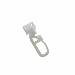 Klick-Gleiter mit Faltenlegehalter weiß für Vorhangschienen 4 mm 20 Stück