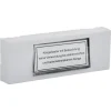 Klingelplatte LED Kunststoff weiß 87 x 30 x 13 mm einreihig