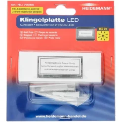 Klingelplatte LED Kunststoff weiß 87 x 30 x 13 mm einreihig