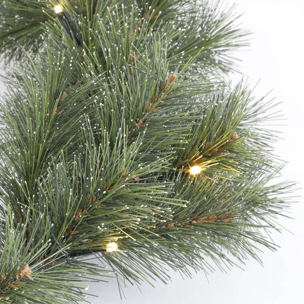 Künstliche Girlande 'Jasper' mit 30 LEDs grün 270 cm