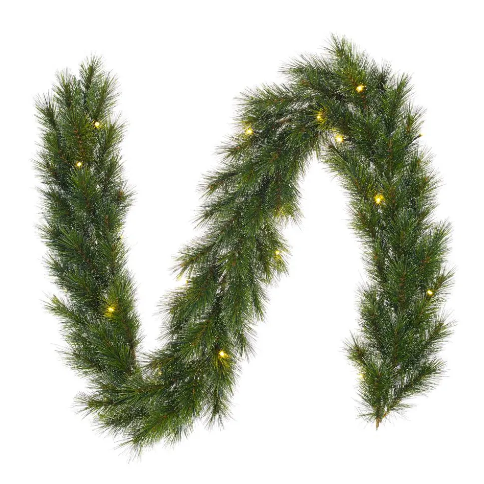 Künstliche Girlande 'Jasper' mit 30 LEDs grün 270 cm
