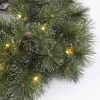 Künstlicher Kranz 'Jasper' mit 20 LEDs grün Ø 45 cm