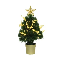 Künstlicher Weihnachtsbaum 'Cornwall' grün 60 cm, mit LED-Beleuchtung