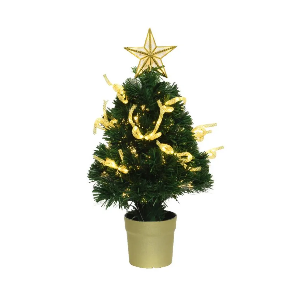 Künstlicher Weihnachtsbaum 'Cornwall' grün 60 cm, mit LED-Beleuchtung