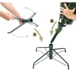 Künstlicher Weihnachtsbaum 'Vermont Fichte' grün Ø 129 x 180 cm