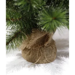 Künstlicher Weihnachtsbaum 'Jasper' mit 20 LEDs grün frosted Ø 40 x 60 cm
