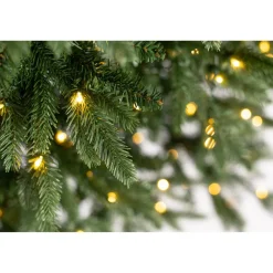 Künstlicher Weihnachtsbaum 'Sherwood' Fichte mit 800 LEDs in warmweiß/bunt, Fernbedienung, Ständer Ø 134 x 210 cm