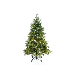 Künstlicher Weihnachtsbaum 'Sherwood' Fichte mit 450 LEDs in warmweiß/bunt, Fernbedienung, Ständer Ø 104 x 150 cm