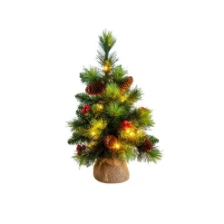 Künstlicher Weihnachtsbaum 'Alta' mit 20 LEDs grün Ø 41 x 60 cm