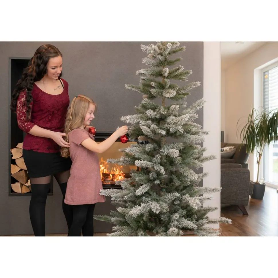 Künstlicher Weihnachtsbaum 'Cedar Frost Kiefer' grün/frosted Ø 114 x 210 cm