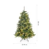 Künstlicher Weihnachtsbaum 'Mesa' Fichte mit 350 LEDs in warmweiß, Fernbedienung, Ständer Ø 119 x 180 cm