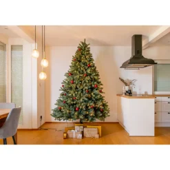 Künstlicher Weihnachtsbaum 'Vermont' Fichte mit 700 LEDs in warmweiß, Ständer Ø 160 x 240 cm