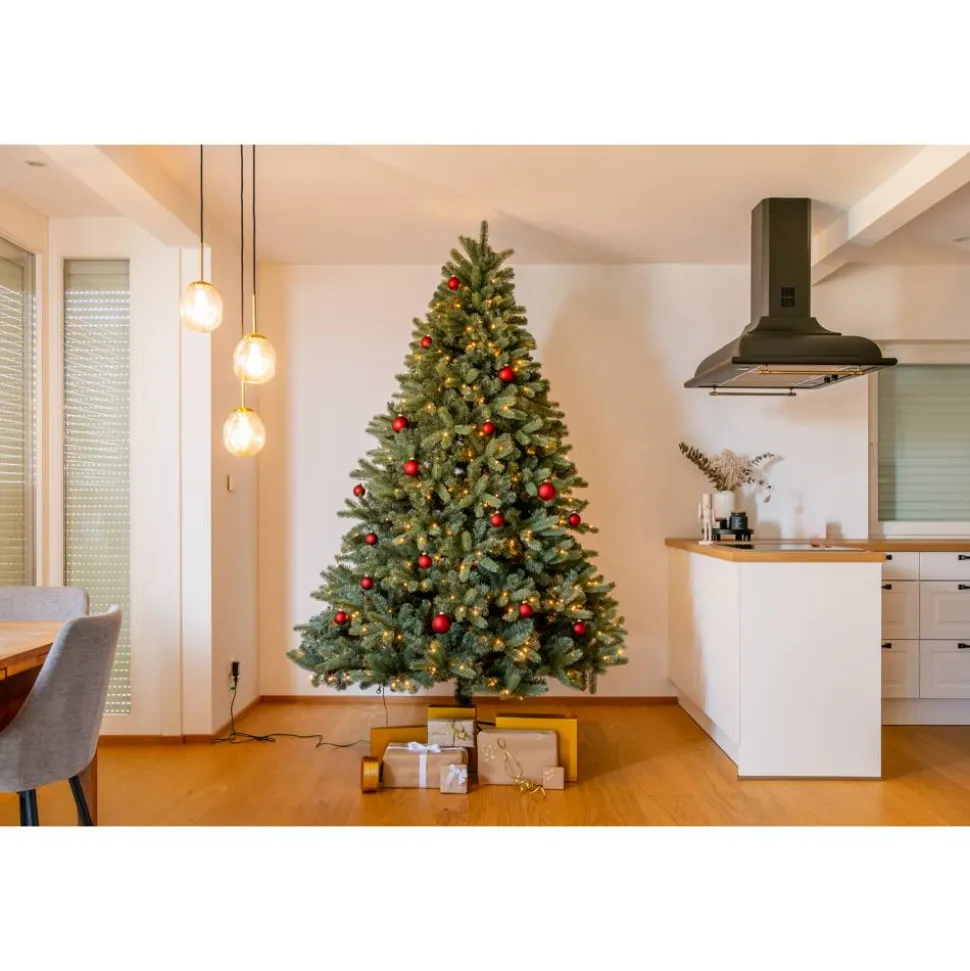 Künstlicher Weihnachtsbaum 'Vermont' Fichte mit 700 LEDs in warmweiß, Ständer Ø 160 x 240 cm