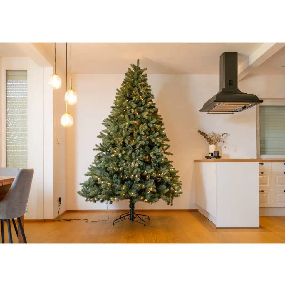 Künstlicher Weihnachtsbaum 'Vermont' Fichte mit 700 LEDs in warmweiß, Ständer Ø 160 x 240 cm