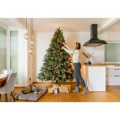 Künstlicher Weihnachtsbaum 'Vermont' Fichte mit 700 LEDs in warmweiß, Ständer Ø 160 x 240 cm