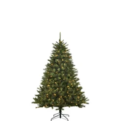 Künstlicher Weihnachtsbaum 'Vail' grün 155 cm, mit LED-Beleuchtung