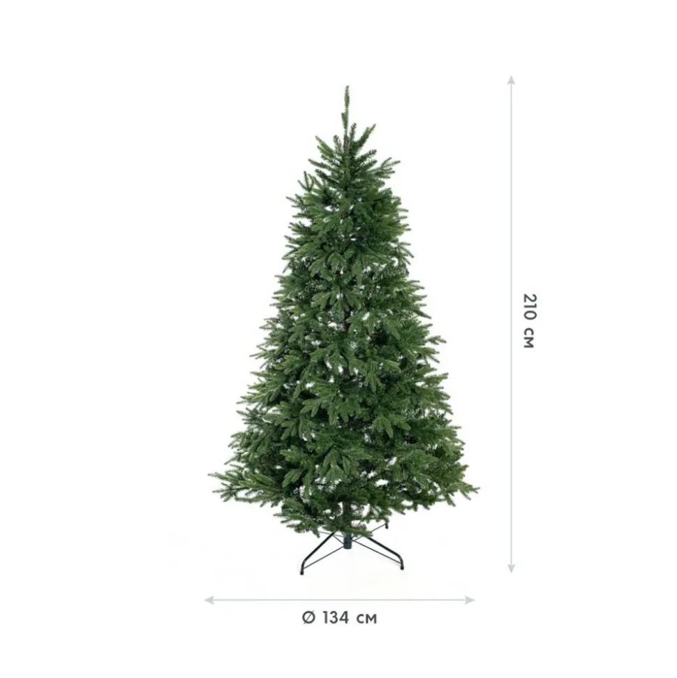 Künstlicher Weihnachtsbaum 'Sherwood' Fichte mit Ständer Ø 134 x 210 cm