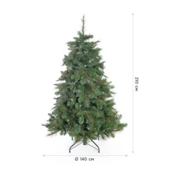Künstlicher Weihnachtsbaum 'Mesa' Fichte mit Ständer Ø 140 x 210 cm