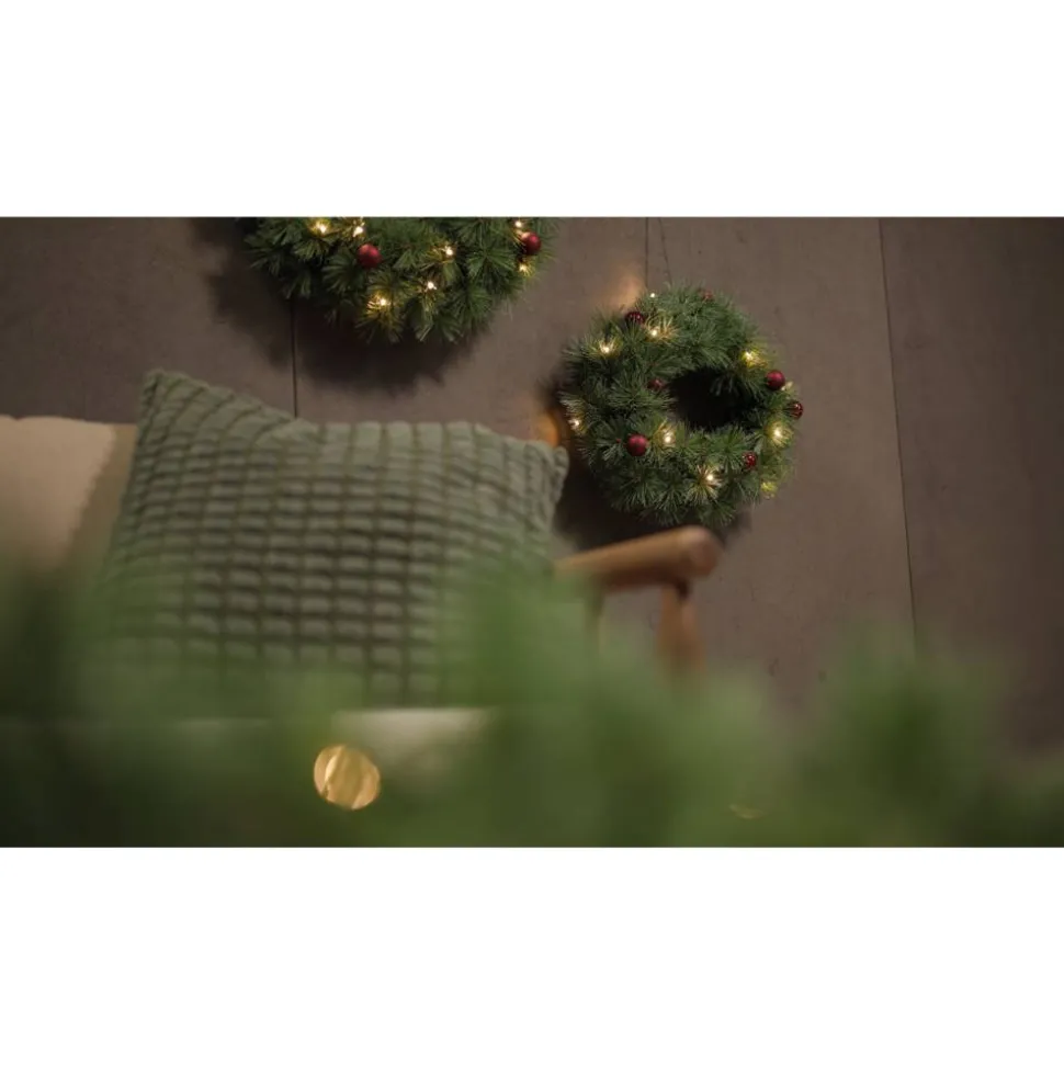 Künstlicher Weihnachtsbaum 'Jasper' grün 90 cm mit LED-Beleuchtung