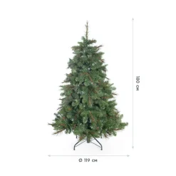 Künstlicher Weihnachtsbaum 'Mesa' Fichte mit Ständer Ø 119 x 180 cm