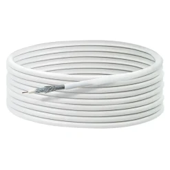 Koaxialkabel "Ultimate" weiß 110 dB Ø 7 mm 30 m