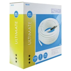 Koaxialkabel "Ultimate" weiß 110 dB Ø 7 mm 30 m