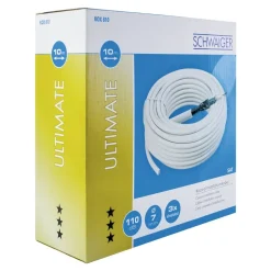 Koaxialkabel "Ultimate" weiß 110 dB Ø 7 mm 10 m