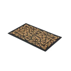 Kokosmatte 'Coco Deluxe Light' 45 x 75 cm Relief Muster braun