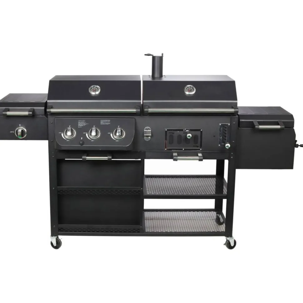 Kombigrill 4-in1 'Arizona' schwarz 203 x 127 x 60 cm