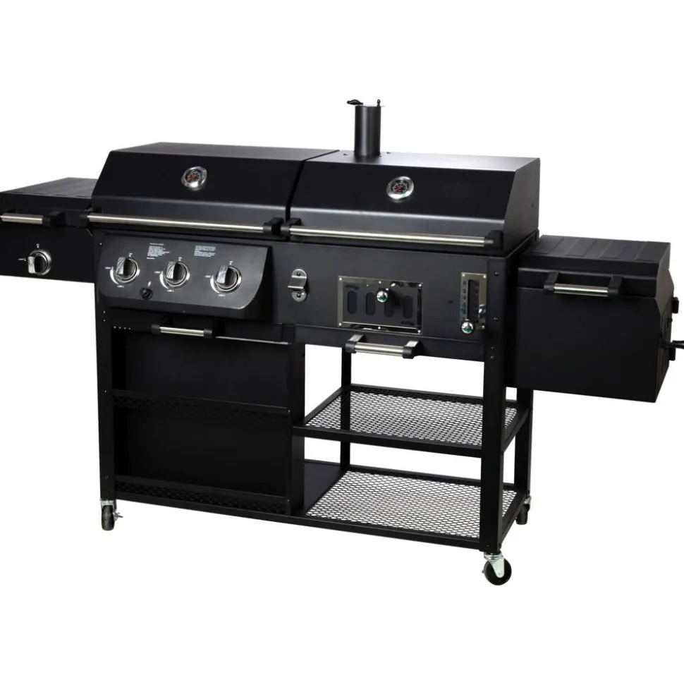 Kombigrill 4-in1 'Arizona' schwarz 203 x 127 x 60 cm