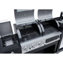Kombigrill schwarz 236 x 138 x 68 cm